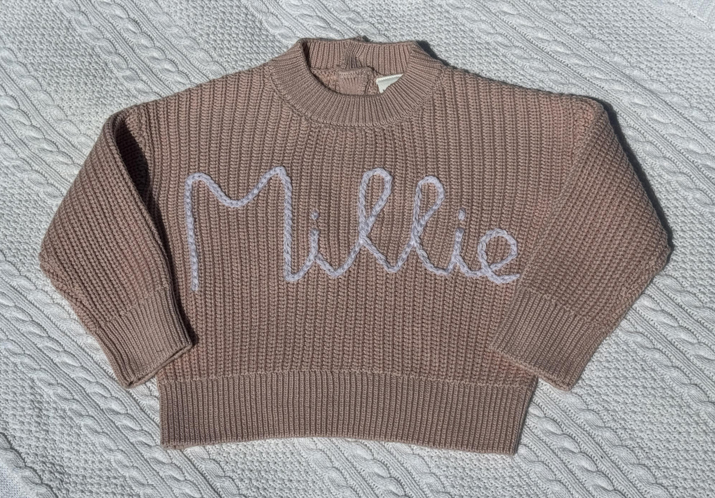 Personalised Embroidered Jumper (3m-6T)