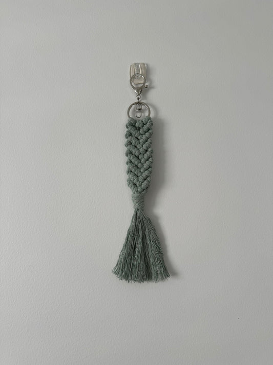 Macrame Mermaid Tail Keychain