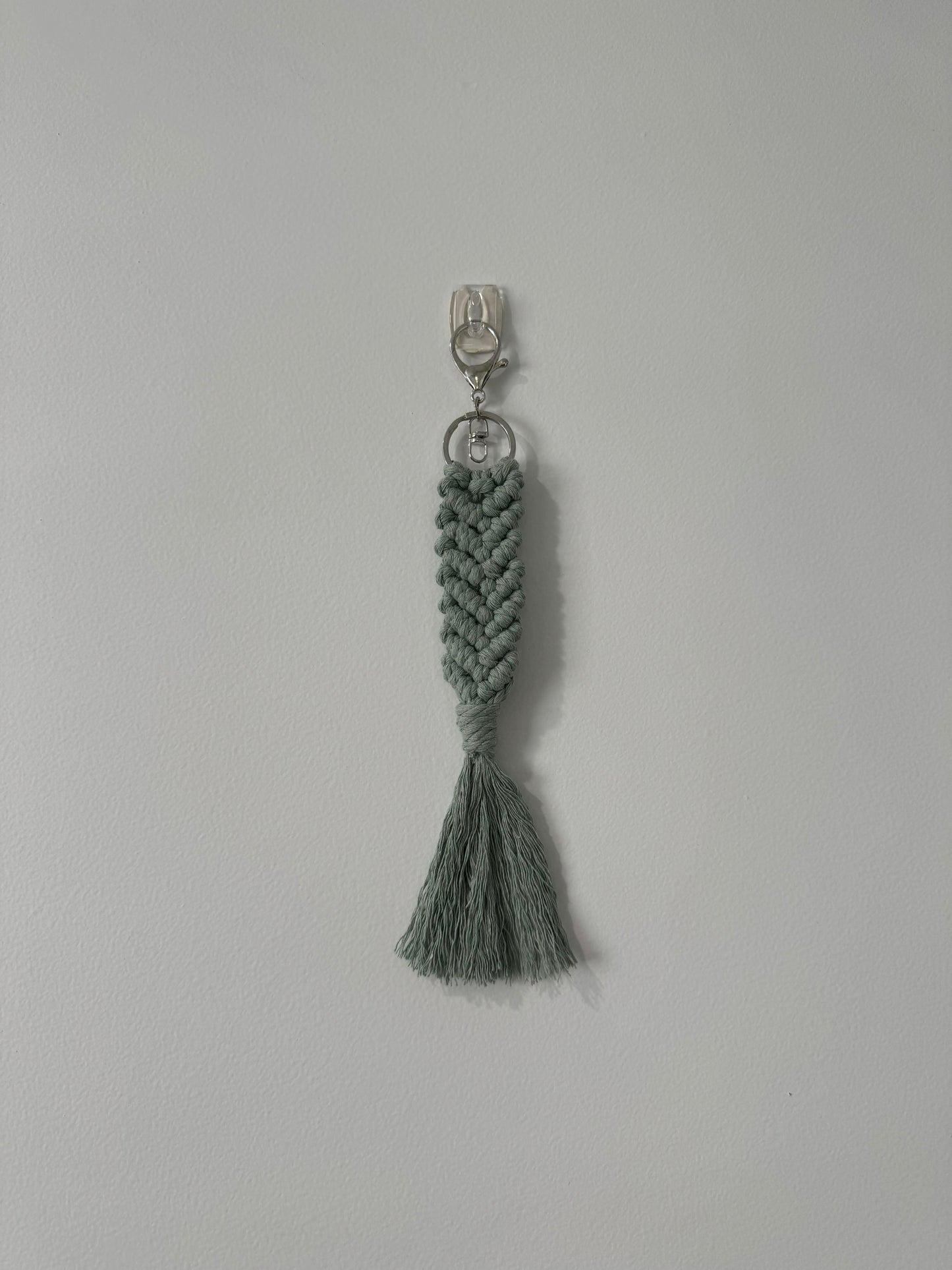 Macrame Mermaid Tail Keychain