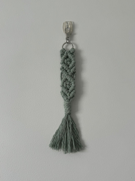 Macrame Diamond Keychain